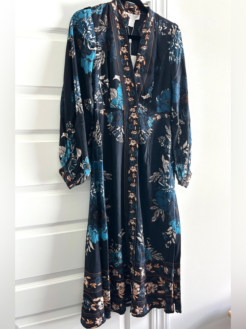 Tuckernuck Caroline Constas Floral Button Front Maxi Dress NWT size M